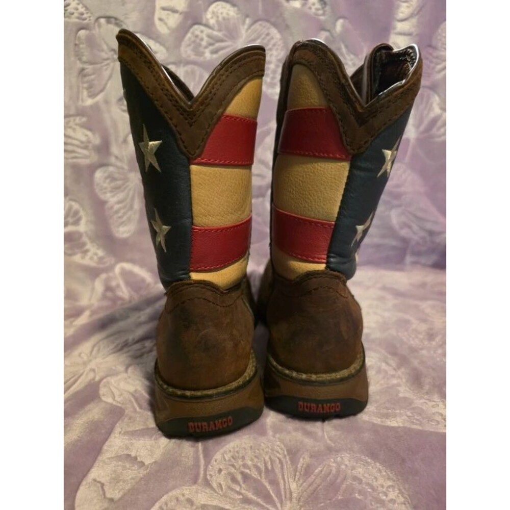 Durango Kid's American Flag Western Boots Size 2.5M